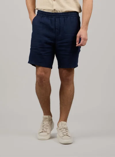 Just Nature 100% Linen Elasticated Waist Shorts
